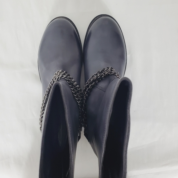 VINTAGE FOUNDRY CO ZOEY CHAIN LEATHER BIKER BOOT - Picture 7 of 12